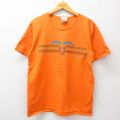 ディズニー 90s 半袖Tシャツ アニマルキングダム オレンジ L | 古着