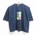 XL★古着 オールドネイビー 半袖 ビンテージ Tシャツ メンズ 90年代 90s 犬 コットン クルーネック USA製 紺 ネイビー 【spe】 24jul31 中古