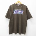 00s 半袖Tシャツ スキー ブラウン XL | 古着