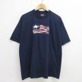 00s 半袖Tシャツ リベリア国旗 ネイビー XL | 古着