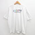 【50%OFF】XL★古着 ジャージーズ 半袖 ビンテージ Tシャツ メンズ 00年代 00s AGILITY 刺繍 大きいサイズ クルーネック 白 ホワイト 24aug07 中古