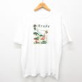 【50%OFF】XL★古着 半袖 ビンテージ Tシャツ メンズ 00年代 00s アルバ 地図 ヨット 大きいサイズ クルーネック 白 ホワイト 24aug07 中古