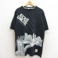 エコー 00s 半袖Tシャツ ビッグロゴ ブラック L | 古着
