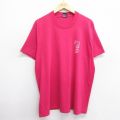 スクリーンスターズ 80s 半袖Tシャツ スタッフ ピンク XL | 古着