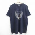 ヘインズ 00s 半袖Tシャツ ワシ ネイビー XL | 古着