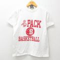90s 半袖Tシャツ バスケットボール ホワイト L | 古着