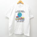 90s 半袖Tシャツ 地球儀 ホワイト XL | 古着
