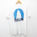 ヘインズ 80s 半袖Tシャツ ヨット ホワイト XL | 古着