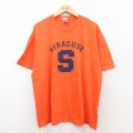00s 半袖Tシャツ シラキュース オレンジ XL | 古着