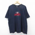 00s 半袖Tシャツ 星条旗刺繍 ネイビー XL | 古着
