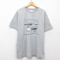 カベラス 半袖Tシャツ 飛行機 グレー XL | 古着