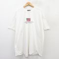 00s 半袖Tシャツ 星条旗刺繍 ホワイト XL | 古着