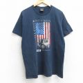 90s 半袖Tシャツ 星条旗 ネイビー L | 古着