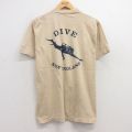 80s 半袖Tシャツ ダイビング ベージュ M | 古着