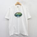 ヘインズ 90s 半袖Tシャツ LOVEJOY POND ホワイト XL | 古着