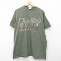 90s 半袖Tシャツ WILD カジノ カウボーイ グリーン XL | 古着