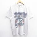 00s 半袖Tシャツ コネチカットハスキーズ グレー L | 古着