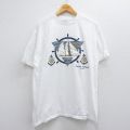 00s 半袖Tシャツ ヨット ホワイト XL | 古着