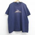 90s 半袖Tシャツ 灯台刺繍 ネイビー XL | 古着