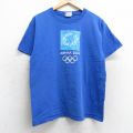 00s 半袖Tシャツ アテナオリンピック ブルー L | 古着