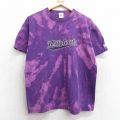 ラッセル 00s 半袖Tシャツ ワイルドキャッツ パープル L | 古着