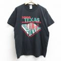 フルーツオブザルーム 00s 半袖Tシャツ テキサスフットボール ブラック L | 古着