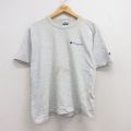 チャンピオン 90s 半袖Tシャツ ワンポイントロゴ グレー L | 古着