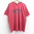 00s 半袖Tシャツ ネイティック レッド XL | 古着