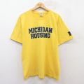 00s 半袖Tシャツ ミシガンハウジング イエロー L | 古着