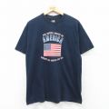 90s 半袖Tシャツ 星条旗 ネイビー L | 古着