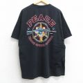 00s 半袖Tシャツ 銃 ブラック XL | 古着