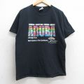 ヘインズ 00s 半袖Tシャツ アルバ ブラック L | 古着