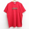 00s 半袖Tシャツ トカゲ刺繍 レッド L | 古着