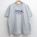 00s 半袖Tシャツ USAロゴ グレー XL | 古着
