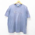 オニータ 90s 半袖Tシャツ イエローストーンオオカミ刺繍 ネイビー XL | 古着