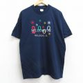 00s 半袖Tシャツ ミレニアム ネイビー L | 古着
