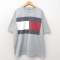 トミーヒルフィガー 90s 半袖Tシャツ ビッグロゴ グレー XL | 古着