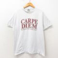 ヘインズ 00s 半袖Tシャツ CARPE グレー XL | 古着