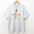 90s 半袖Tシャツ 灯台 グレー XL | 古着