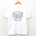 ヘインズ 00s 半袖Tシャツ 地球 ホワイト L | 古着
