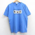 00s 半袖Tシャツ 棒人間 ブルー L | 古着