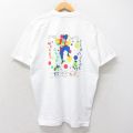 フルーツオブザルーム 90s 半袖Tシャツ マルディグラピエロ ホワイト XL | 古着