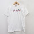 00s 半袖Tシャツ 蝶々 ホワイト L | 古着