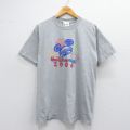00s 半袖Tシャツ ディズニー グレー霜降り L | 古着