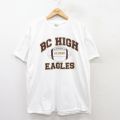 00s 半袖Tシャツ BC HIGH EAGLES ホワイト XL | 古着