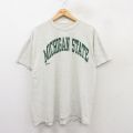 ラッセル 80s 半袖Tシャツ ミシガン グレー XL | 古着