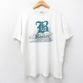 オニータ 90s 半袖Tシャツ ボストン ホワイト霜降り XL | 古着
