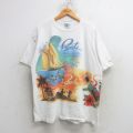 90s 半袖Tシャツ イルカ ホワイト XL | 古着