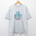 ジャージーズ 90s 半袖Tシャツ RETIRED グレー XL | 古着
