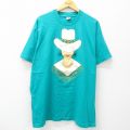フルーツオブザルーム 90s 半袖Tシャツ ラメ ライトブルー XL | 古着